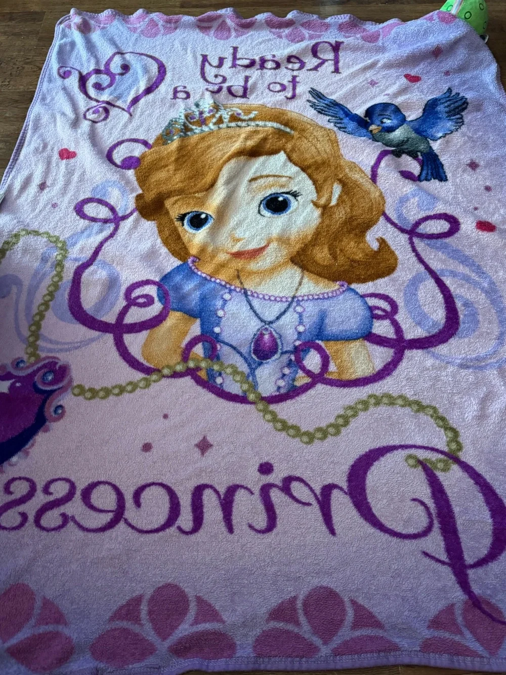 Disney Sofia the First Princess Blanket Throw child size